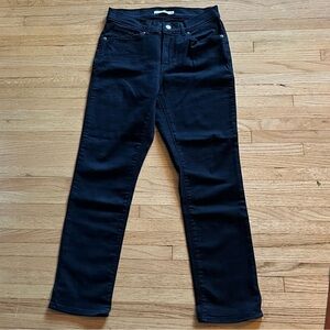 Levi's Black Straight Leg Jeans